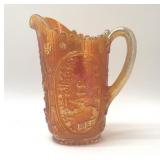 CARNIVAL GLASS VASE IMPERIAL WINDMILL  1960ï¿½s