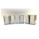 6 CHROME DINER NAPKIN HOLDERS