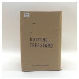 Rotating Christmas tree stand sealed in box