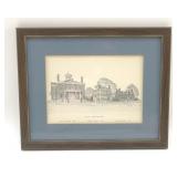 SALEM MASS INK DRAWING LITHO 1700ï¿½s HOMES