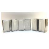 6 CHROME DINER NAPKIN HOLDERS