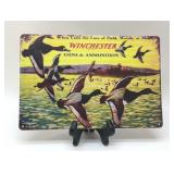 Winchester ammunition, metal sign