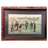 FRAMED GOLF AT ST ANDREWS 1800 PRINT