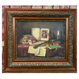 1973 TREASURED MEMORIES MUSIC STILL LIFE PRINT