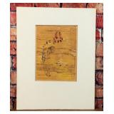 GRIFFIN 1957 SIGNED TRACKS PAINTING ART PRINT