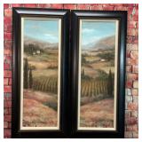 2 TALL TUSCANY ITALY LANDSCAPE CANVAS PRINTS