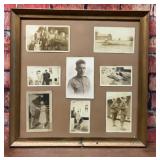 WWI ARMY SOLDIER LIFE FRAMED PHOTO COLLECTION