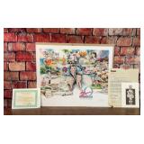 1991 HARDEES 1ST 30 YEARS LITHO PRINT 335/600