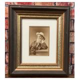 FRAMED ANTIQUE PORTRAIT OLD MAN