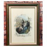 ANTIQUE BULL FIGHT ANDALUSIA ENGRAVING PRINT