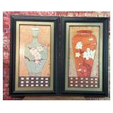 LARGE ASIAN VASE I & II BY YOUNG MI CHI ART PRINTS