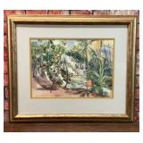 CECILE JOHNSON JAMAICAN WATERCOLOR PRINT