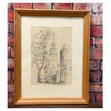 JULIA HOMER WILSON ST MICHAELS CHURCH SKETCH