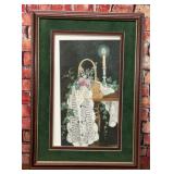 PATTY SHEETS LACE FLORAL STILL LIFE PRINT