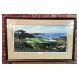 The 15th at Cypress point Larry Dyke print