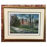 WILLIAM MANGUM SIGNED CENTENNIAL ROOTS UNCG PRINT
