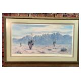 1991 LEE POWERS ORGAN MOUNTAINS SIGNED PRINT