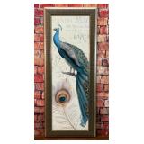 PARISIAN PEACOCK WALL ART