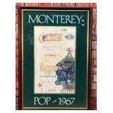 1967 MONTEREY POP FESTIVAL POSTER PRINT