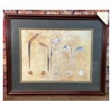 DAVID NICHOLS SIGNED GOLF WALL ART PRINT