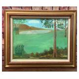 ORIGINAL SIGNED GOLF COURSE PAINTING