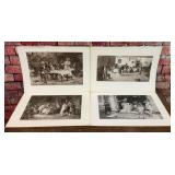 4 ASSORTED BLACK AND WHITE SCENES ART PRINTS