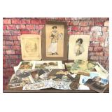 LARGE LOT OF ASSORTED PAPER EPHEMERA PRINTS