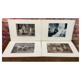 4 ASSORTED GEBBIE & CO ART PRINTS