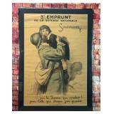 WWI FRENCH PROPAGANDA POSTER FRAMED