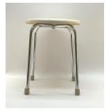 SHOP STOOL  WITH CHROME BASE 16"