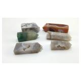 6 QUARTZ CRYSTAL TOWERS