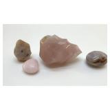 POLISHED ROSE QUARTZ FREEFORM CRYSTALS