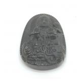 BLACK OBSIDIAN PENDANT 2"
