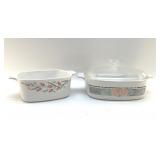 2 CORNING CASSEROLES