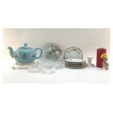 ASSORTED TABLEWARE, TEAPOT, HARMONY HOUSE