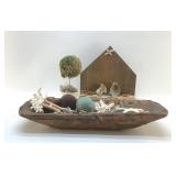 SEASHELLS DISPLAY BOWL, NATIVITY SEASHELLS