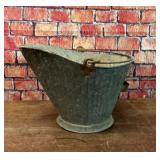VTG METAL FIREPLACE COAL ASH BUCKET