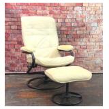 SWIVEL RECLINER CHAIR & OTTOMAN