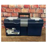 STACK ON TOOL BOX & ASSORTED TOOLS