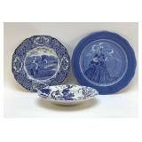 BLUE TRANSFERWARE & NORWEGIAN PLATES