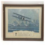 WINTER SCENE IN NEW YORK HARBOR PRINT