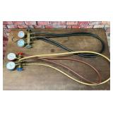 2 HVAC REFRIGERANT GAUGE SETS