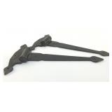 2 CAST-IRON GATE HINGES
