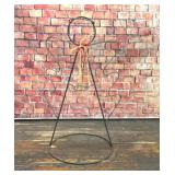 LARGE METAL ANGEL FLOWER POT HOLDER