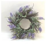 LAVENDER WREATH SILK FLOWERS