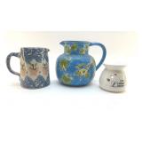 CERAMIC PITCHER, POTTERY PITCHER, CANDLE WARMER