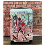 IZAK MIA TORO PARIS ROLLING HARDSIDE LUGGAGE BAG