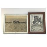 USS SANTA FE PHOTO, AMERICAN BUILDER ADVERTISEMENT