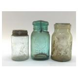 ANTIQUE MASONï¿½S BALL JARS 1858