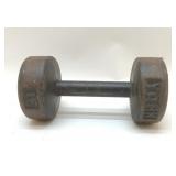 VTG YORK 15lb CAST IRON WEIGHT 9"